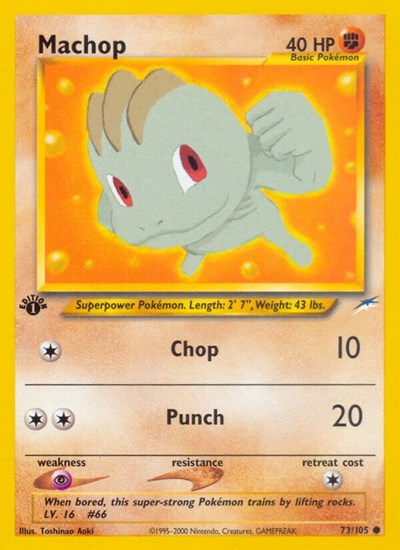 Machop (Neo Destiny) Light Play 1st Edition