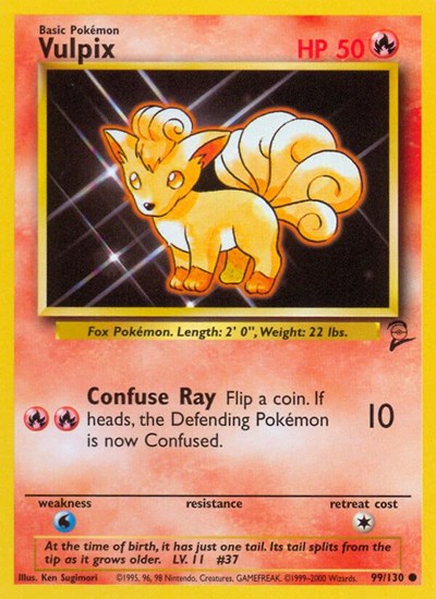 Vulpix (Base Set 2) Heavy Play