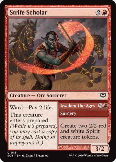 Strife Scholar (Secrets of Strixhaven) Light Play