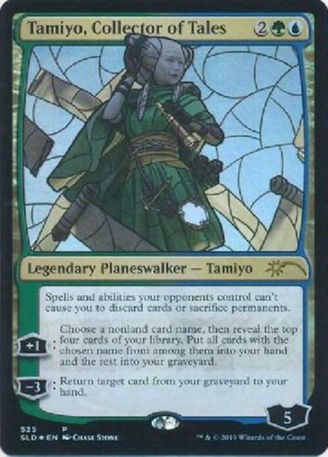 Tamiyo, Collector of Tales Stained Glass (Secret Lair) Near Mint Foil
