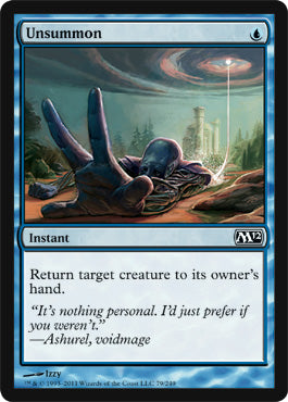 Unsummon (Magic 2012 Core Set) Light Play