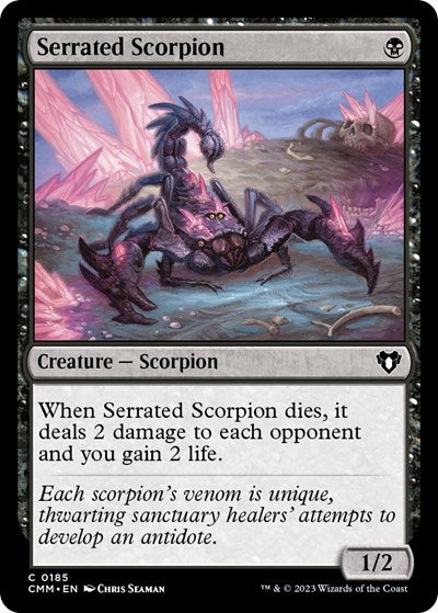 Serrated Scorpion (Commander Masters) Light Play