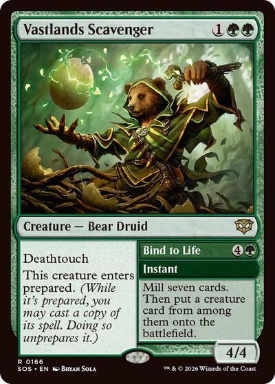 Vastlands Scavenger (Secrets of Strixhaven) Light Play Foil