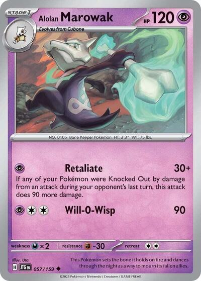 Alolan Marowak (SV09: Journey Together) Light Play Reverse Holofoil