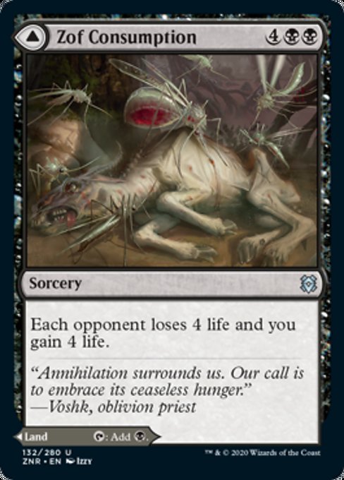 Zof Consumption / Zof Bloodbog (Zendikar Rising) Light Play