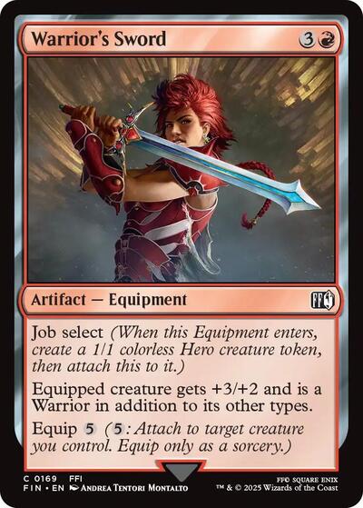 Warrior's Sword (Universes Beyond: FINAL FANTASY) Light Play Foil