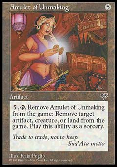 Amulet of Unmaking (Mirage) Light Play