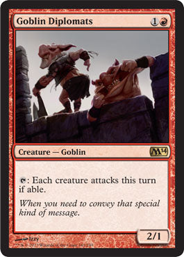 Goblin Diplomats (Magic 2014 Core Set) Damaged / Poor