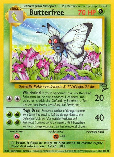 Butterfree (Base Set 2) Damaged / Poor