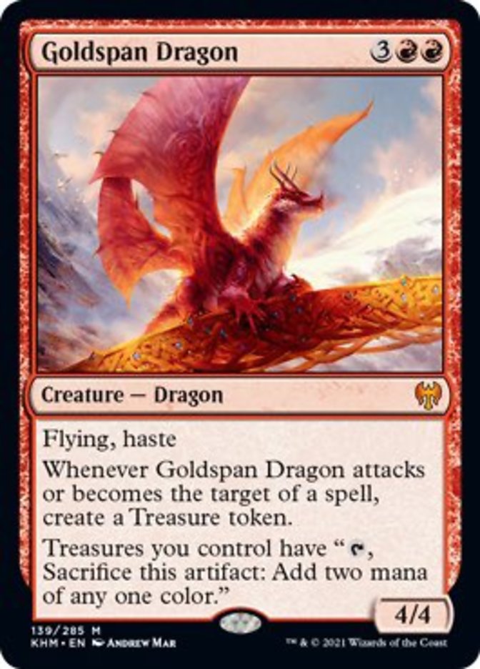 Goldspan Dragon (Kaldheim) Near Mint
