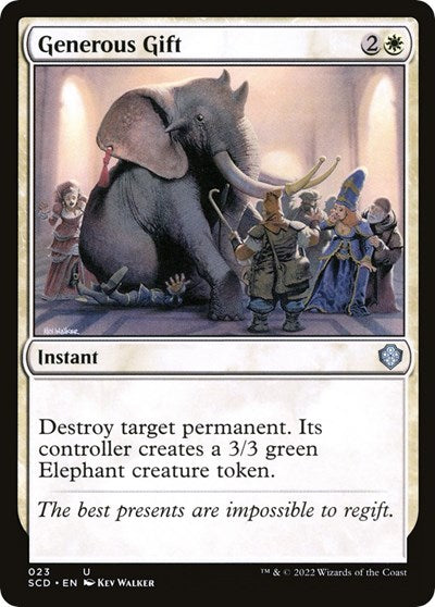 Generous Gift (Commander 2022 Starter Decks) Light Play