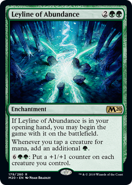 Leyline of Abundance (Magic 2020 Core Set) Medium Play