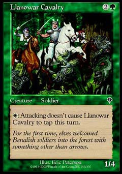 Llanowar Cavalry (Invasion) Light Play