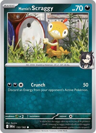 Marnie's Scraggy (SV10: Destined Rivals) Light Play Reverse Holofoil