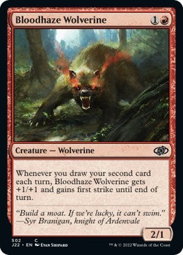 Bloodhaze Wolverine (Jumpstart 2022) Light Play
