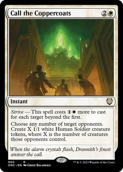 Call the Coppercoats (Commander: Phyrexia: All Will Be One) Light Play