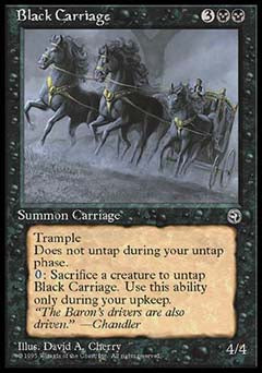 Black Carriage (Homelands) Medium Play