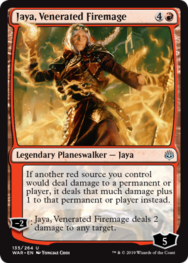 Jaya, Venerated Firemage (War of the Spark) Light Play
