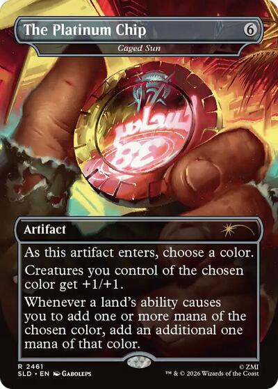 The Platinum Chip - Caged Sun (Secret Lair) Light Play