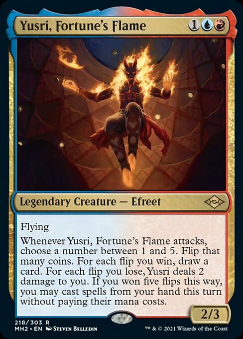 Yusri, Fortune's Flame (Modern Horizons 2) Light Play Foil