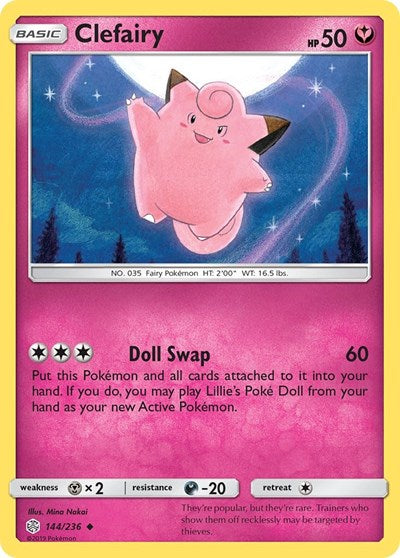Clefairy (SM - Cosmic Eclipse) Light Play
