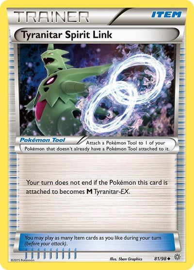 Tyranitar Spirit Link (XY - Ancient Origins) Medium Play
