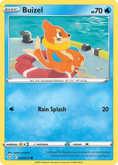 Buizel (Shining Fates) Light Play Reverse Holofoil