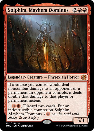 Solphim, Mayhem Dominus (Phyrexia: All Will Be One) Near Mint Foil