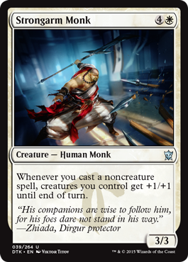 Strongarm Monk (Dragons of Tarkir) Light Play Foil