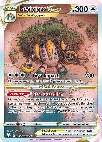 Regigigas VSTAR (Crown Zenith: Galarian Gallery) Near Mint Holofoil