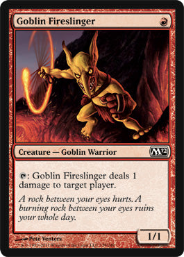 Goblin Fireslinger (Magic 2012 Core Set) Light Play Foil