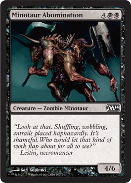 Minotaur Abomination (Magic 2014 Core Set) Light Play