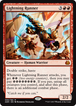 Lightning Runner (Aether Revolt) Light Play Foil