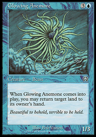 Glowing Anemone (Mercadian Masques) Heavy Play