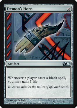 Demon's Horn (Magic 2012 Core Set) Light Play