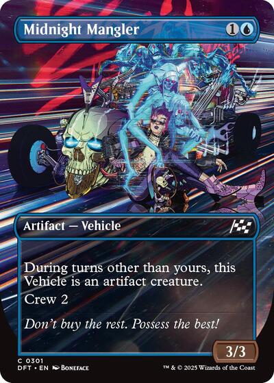 Midnight Mangler (Borderless) (Aetherdrift) Light Play Foil