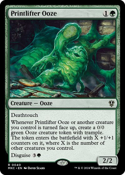 Printlifter Ooze (Commander: Murders at Karlov Manor) Light Play