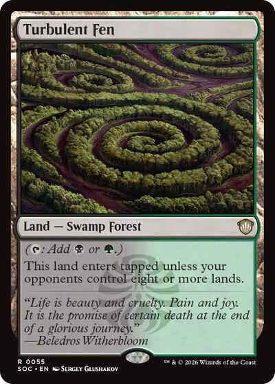 Turbulent Fen (Commander: Secrets of Strixhaven) Light Play