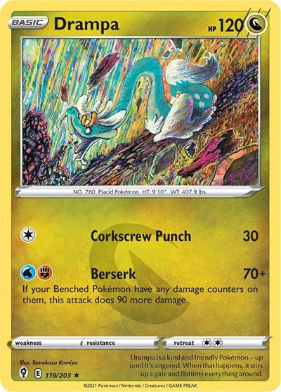Drampa (SWSH07: Evolving Skies) Light Play