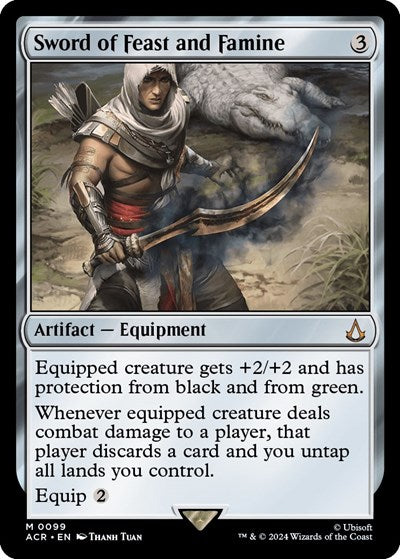 Sword of Feast and Famine (Universes Beyond: Assassin's Creed) Light Play Foil