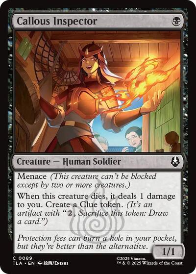Callous Inspector (Avatar: The Last Airbender) Light Play Foil
