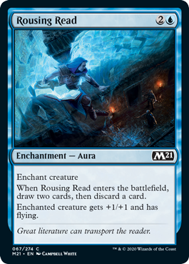 Rousing Read (Magic 2021 Core Set) Light Play