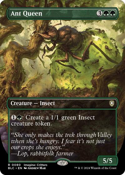 Ant Queen (Borderless) (Commander: Bloomburrow) Light Play