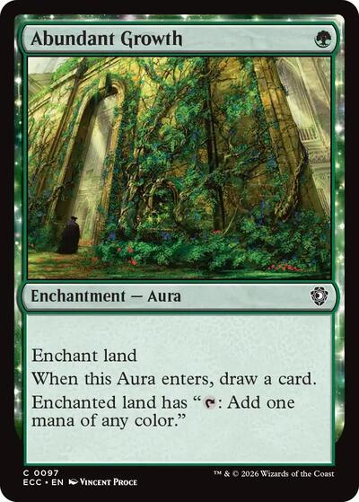 Abundant Growth (Commander: Lorwyn Eclipsed) Light Play