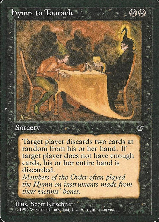 Hymn to Tourach (Kirschner) (Fallen Empires) Heavy Play