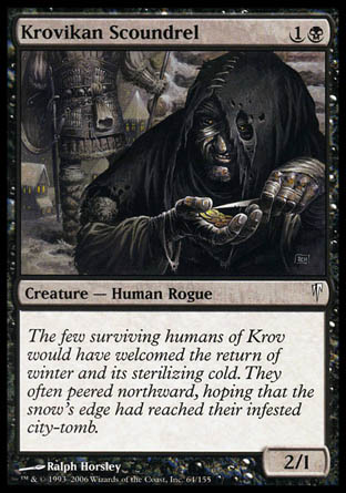 Krovikan Scoundrel (Coldsnap) Light Play