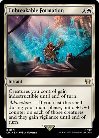 Unbreakable Formation (Commander: The Lord of the Rings: Tales of Middle-earth) Light Play