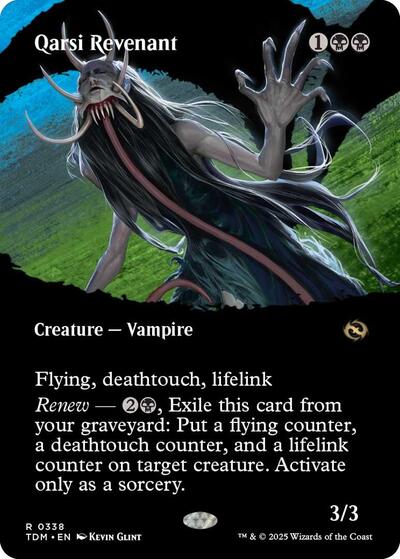 Qarsi Revenant (Borderless) (Tarkir: Dragonstorm) Light Play