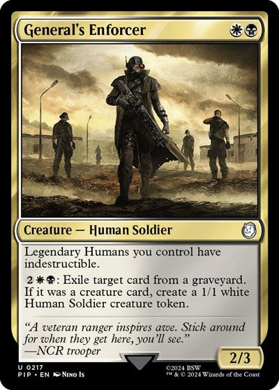 General's Enforcer (Universes Beyond: Fallout) Light Play