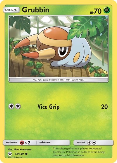 Grubbin (SM Base Set) Light Play